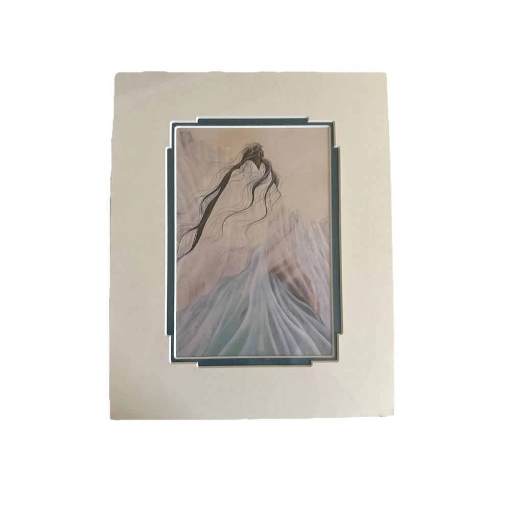 Valley MIst By BIll Rabbit 8"x10" Print With Matte 1990 VTG Toh-Atin Gallery